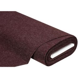 Feutrine pour loisirs créatifs, bordeaux chiné, épaisseur : 1,5 mm