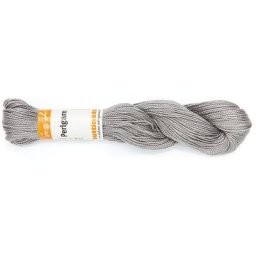 buttinette Fil à broder perlé, gris, 25 g