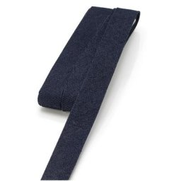 buttinette Biais ""jeans"", bleu marine, longueur : 5 m