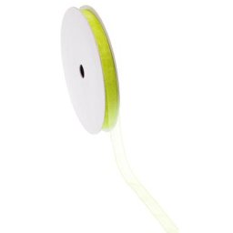 Ruban organza, vert clair, 10 mm, 25 m
