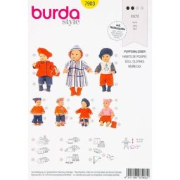Patron burda 7903 ""vêtements pour poupées
