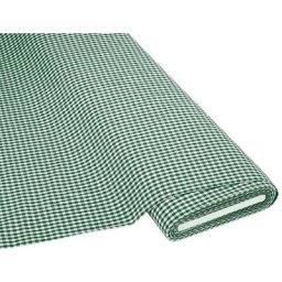 Tissu coton ""carreaux vichy"", 5 x 5 mm, vert foncé/blanc