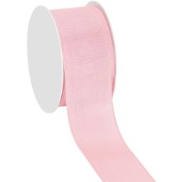 Ruban en tissu, rose, 40 mm, 10 m