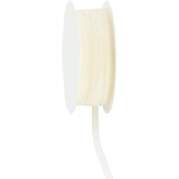 Ruban organza, crème, 5 mm, 20 m