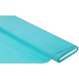 Tissu coton ""pois"" de la série Mona, turquoise/blanc, Ø 2 mm