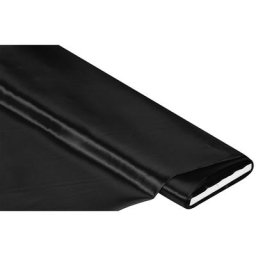 Tissu satin ignifuge, noir