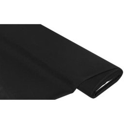 Tissu polyester uni, noir