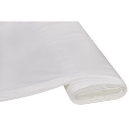 Tissu jersey en coton ""basic""avec de l'élasthanne, blanc