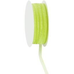 Ruban organza, vert clair, 6 mm, 20 m