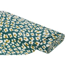 Tissu de décoration ""léopard"", vert/multicolore