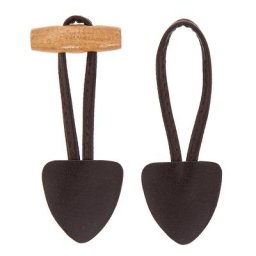 buttinette Attaches brandebourg, noir, 3,5 x 17,5 cm, set de 2 pièces