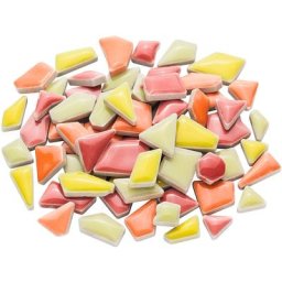 Flip Mini mosaïques en céramique, tons rouges, 1 - 2 cm, 200 g