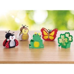 buttinette Kit créatif en papier ""lumignons - été"", 5 pièces