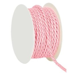 Cordelette, rose, 4 mm, 10 m