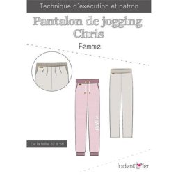 Fadenkäfer Patron ""Pantalon de jogging Chris"" pour femmes