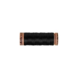 Mettler Silk Finish Cotton - Fil pour machine à coudre, noir, grosseur : 40, 150 m