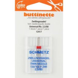 buttinette Aiguille double ""universel"", épaisseur : 80