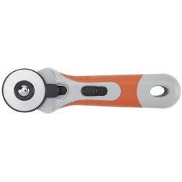 buttinette Cutter rotatif, dim. lame : 45 mm Ø, longueur : 19 cm