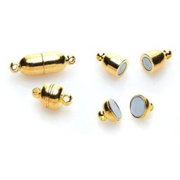 Fermoirs magnétiques, doré, 4 paires