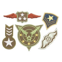 buttinette Écussons ""Air Force"", 3 - 8,5 cm, 5 pcs.