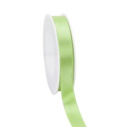 Ruban en satin, vert clair, 15 mm, 20 m