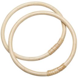 Anses de sac en bambou, 17 cm Ø, 1 paire