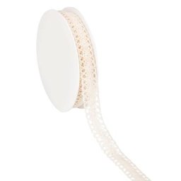 Galon crocheté, écru, 14 mm, 5 m