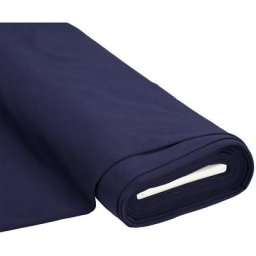 Tissu sweat ""Basic"", avec envers doux et gratté, bleu marine