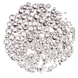 Pierres strass thermocollantes ""hot fix"", transparent, 2–7 mm Ø, 300 pièces