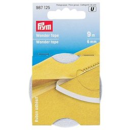 Prym Ruban adhésif ""Wonder Tape"", autocollant, soluble dans l'eau, 6 mm, 9 m