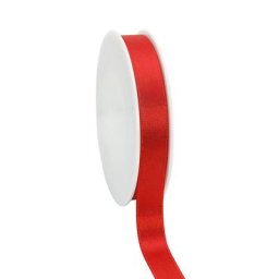 Ruban en satin, rouge, 15 mm, 20 m