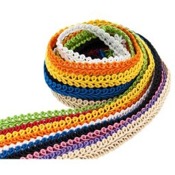 Set de galons de passementerie ""multicolore"", 10 mm, 10x 0,5 m