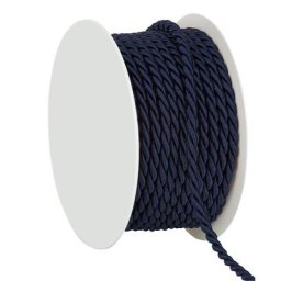 Cordelette, bleu marine, 4 mm, 10 m