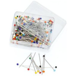 buttinette Epingles à tête de verre, 30 mm, 20 g = env. 200 pièces