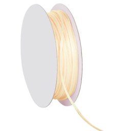 Cordelette en satin, crème, 2 mm, 20 m