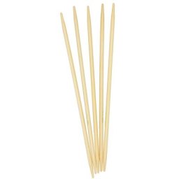 buttinette Aiguilles double pointes, bambou, 15 cm