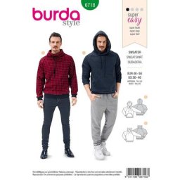 burda Patron ""sweat-shirt pour hommes Young