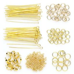Kit création de bijoux, doré