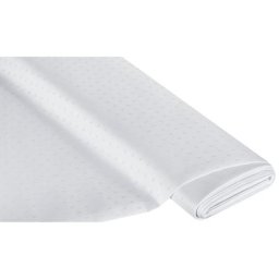 Tissu damassé ""mini-losange"", blanc
