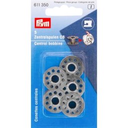 Prym Canettes pour machine à coudre à boîtier CB, 20,5 mm Ø, hauteur : 11,7 mm, contenu : 5 pièces