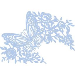 Pochoir inversé/négatif ""papillon"",21 x 29,7 cm