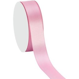 Ruban satin 25 mm, rose, 10 m
