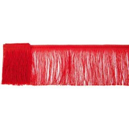 Ruban de franges, rouge, 4 m