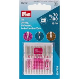 Prym Aiguilles pour machine à coudre, épaisseur : 70 - 100, contenu : 10 pièces