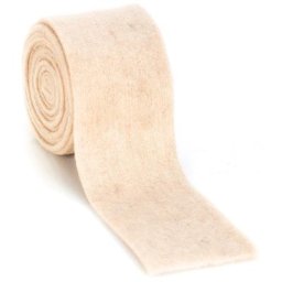 Ruban en laine feutrée, écru, 7,5 cm, 3 m