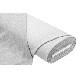 Tissu Sweat-shirt recyclé, gris clair chiné