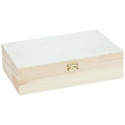 Boîte en bois brut pour aiguilles circulaires