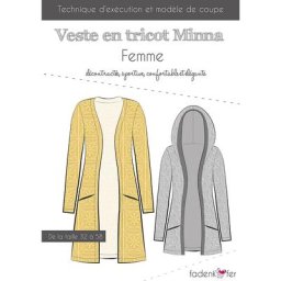 Fadenkäfer Patron ""Veste en tricot Minna"" pour femmes