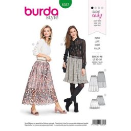 burda Patron 6357 ""jupe froncée
