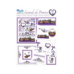 Grilles de broderie ""lavande de Provence